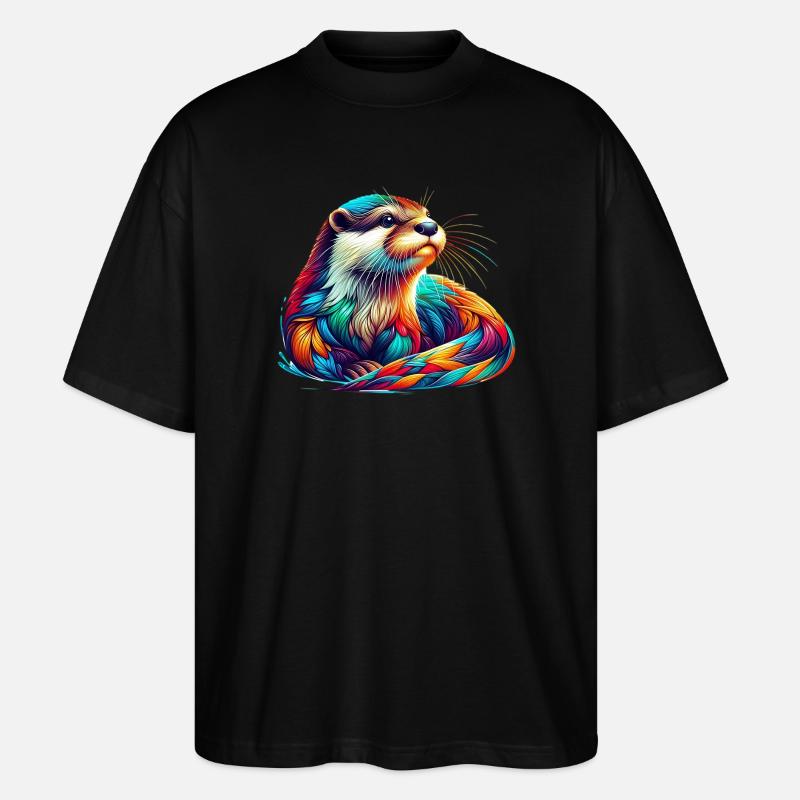 Otter - Stanley/Stella Oversized Unisex Bio T-Shirt Blaster 2.0 - Schwarz