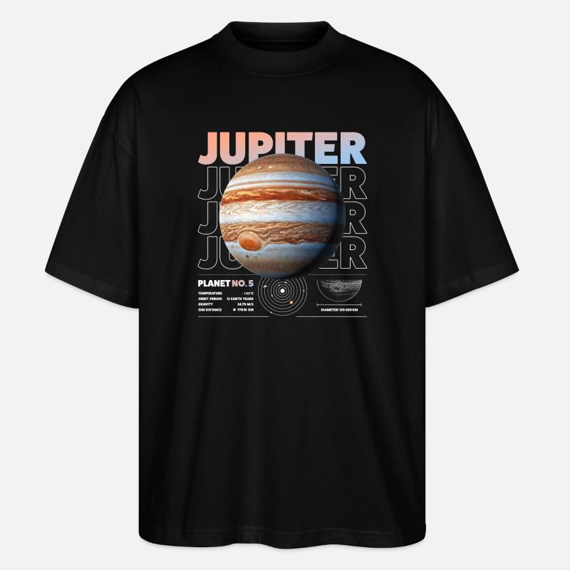 Détails de Jupiter - T-shirt bio Blaster 2.0 coupe oversize Stanley/Stella Unisexe - noir