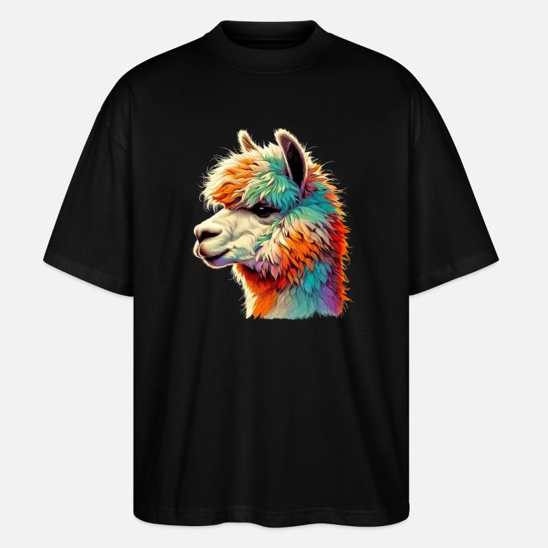 Alpaka - Stanley/Stella Oversized Unisex Bio T-Shirt Blaster 2.0 - Schwarz