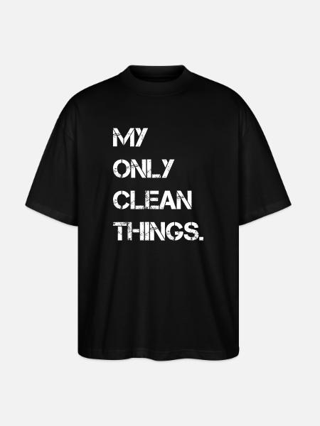 my only clean things - Stanley/Stella Oversized Unisex Organic T-shirt Blaster 2.0 - black