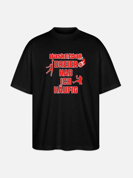I often have basketball threesomes - Stanley/Stella Oversized Unisex Organic T-shirt Blaster 2.0 - black