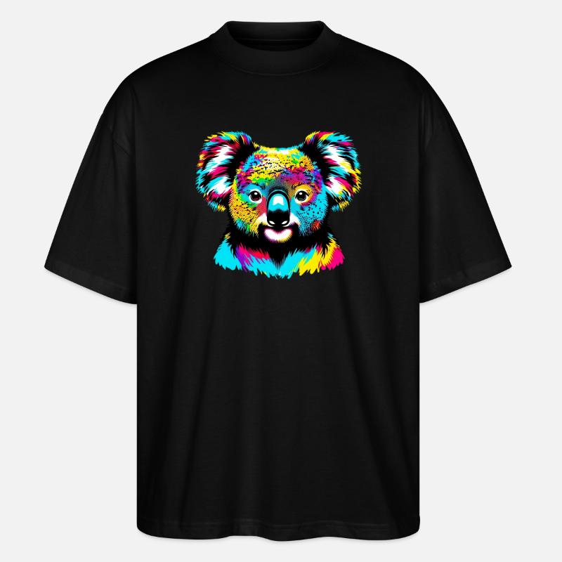 Koala - Stanley/Stella Oversized Unisex Bio T-Shirt Blaster 2.0 - Schwarz