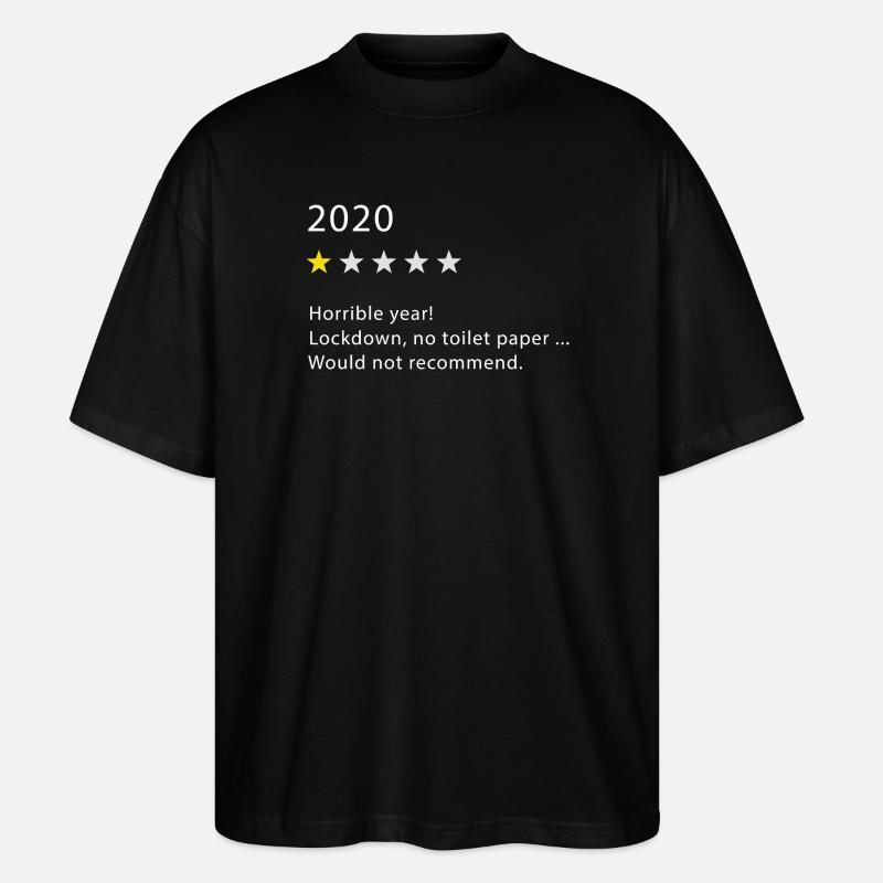 2020 - Stanley/Stella Oversized Unisex Bio T-Shirt Blaster 2.0 - Schwarz
