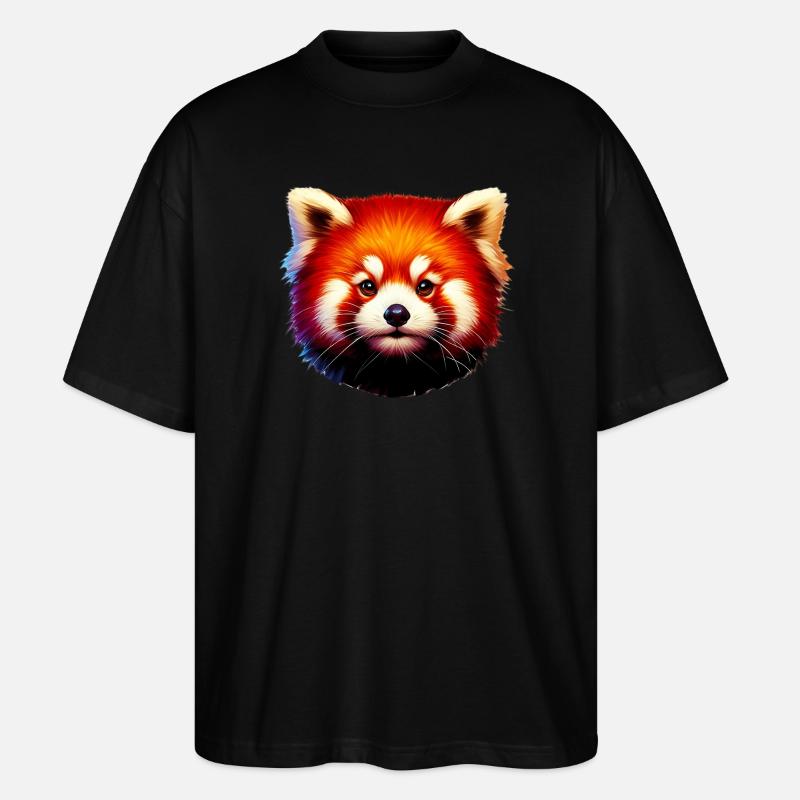 Kleiner Panda - Stanley/Stella Oversized Unisex Bio T-Shirt Blaster 2.0 - Schwarz
