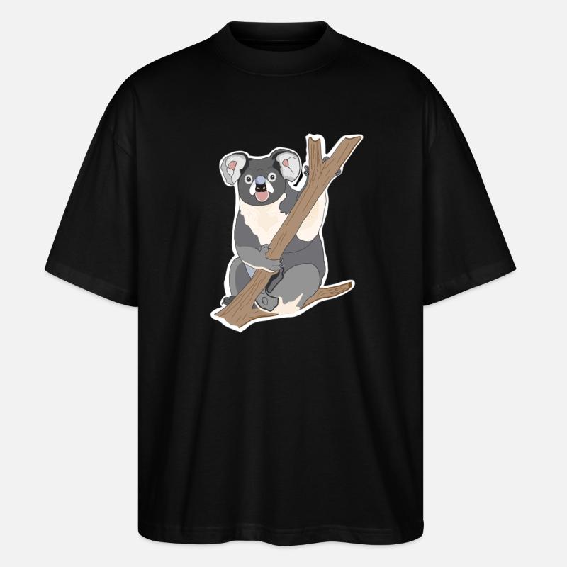 Koala Koala Ours - T-shirt bio Blaster 2.0 coupe oversize Stanley/Stella Unisexe - noir