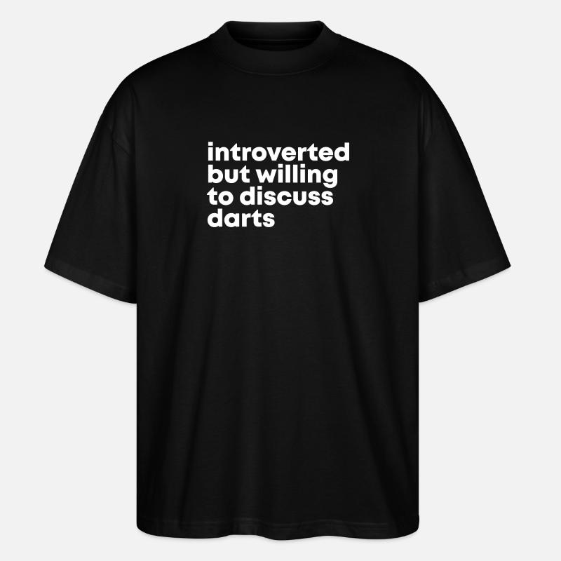 Darts - Stanley/Stella Oversized Unisex Bio T-Shirt Blaster 2.0 - Schwarz