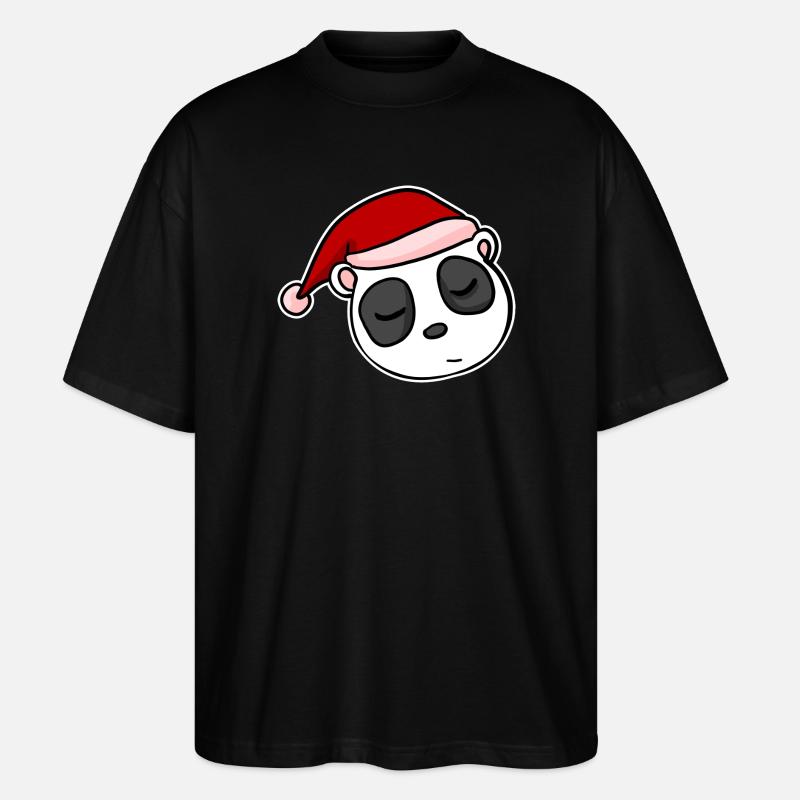 Panda Noël Noël Avent - T-shirt bio Blaster 2.0 coupe oversize Stanley/Stella Unisexe - noir
