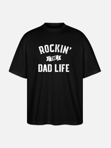 Rockin' Dad Life - Stanley/Stella Oversized Unisex Organic T-shirt Blaster 2.0 - black