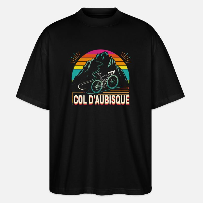 Col d'Aubisque Radsport Design - Stanley/Stella Oversized Unisex Bio T-Shirt Blaster 2.0 - Schwarz
