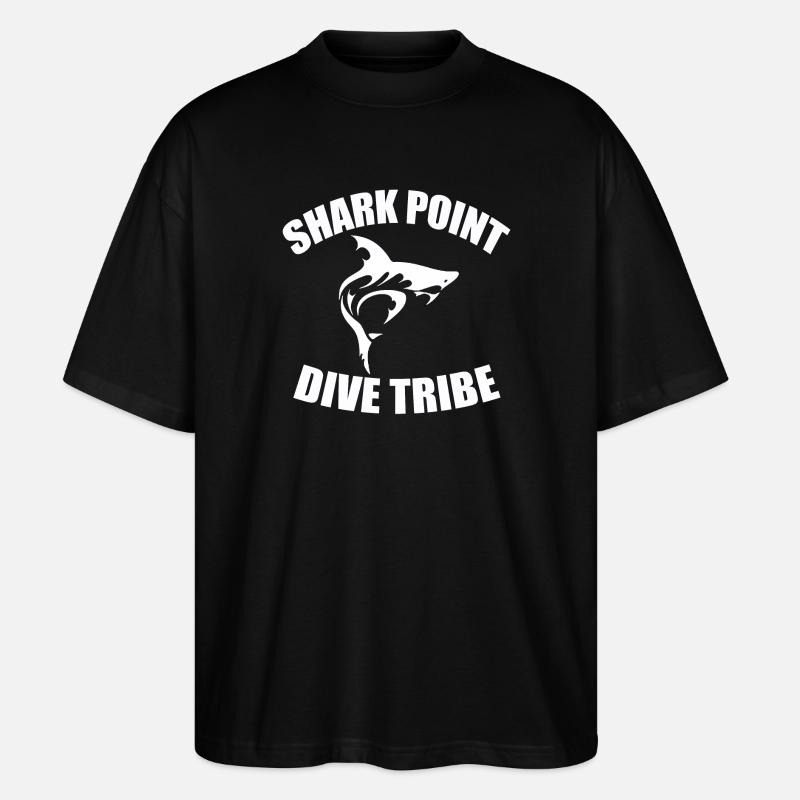 SHARK POINT DIVE TRIBE - T-shirt bio Blaster 2.0 coupe oversize Stanley/Stella Unisexe - noir