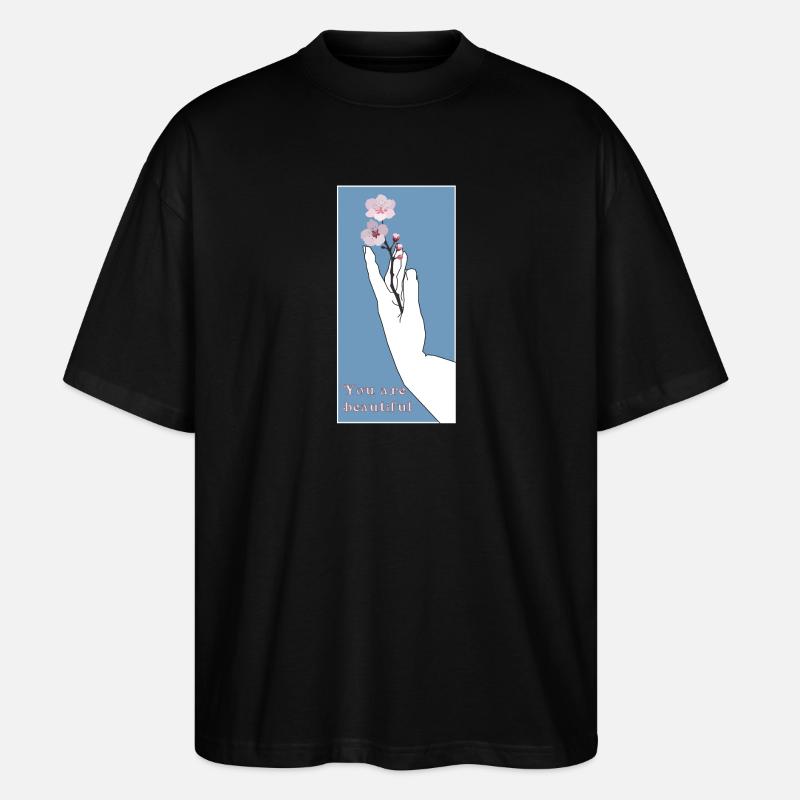 Tu es belle - T-shirt bio Blaster 2.0 coupe oversize Stanley/Stella Unisexe - noir