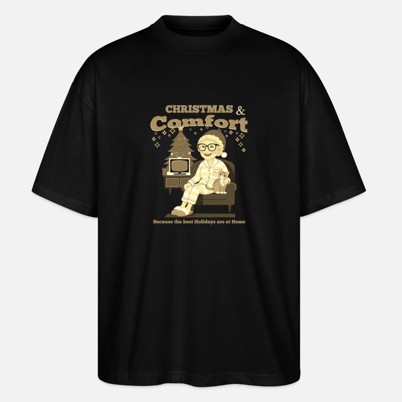 Noël et commodité - T-shirt bio Blaster 2.0 coupe oversize Stanley/Stella Unisexe - noir