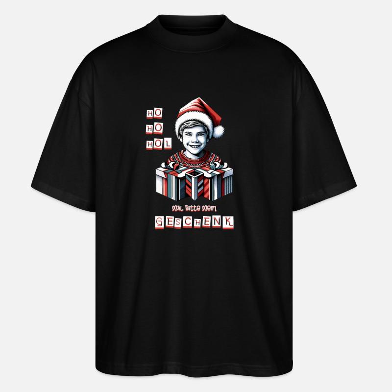 Kinder Beschenken - Stanley/Stella Oversized Unisex Bio T-Shirt Blaster 2.0 - Schwarz