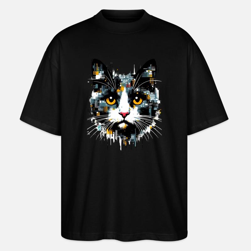 Chat - T-shirt bio Blaster 2.0 coupe oversize Stanley/Stella Unisexe - noir