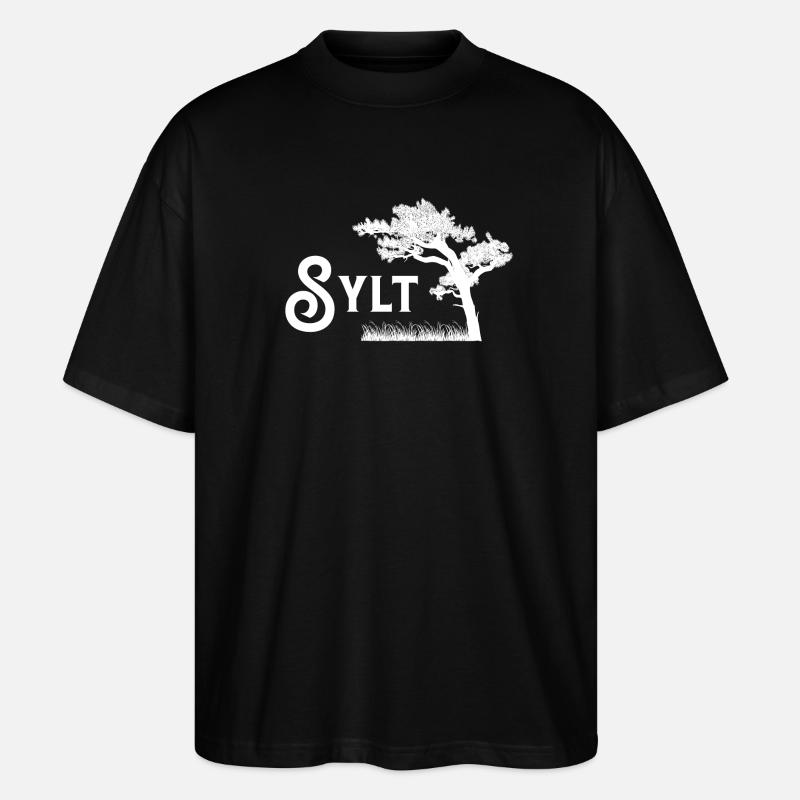 Sylt - Stanley/Stella Oversized Unisex Bio T-Shirt Blaster 2.0 - Schwarz