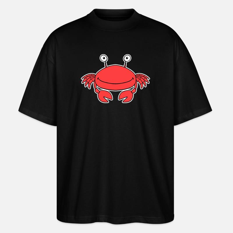 Crab Crab - Stanley/Stella Oversized Unisex Organic T-shirt Blaster 2.0 - black