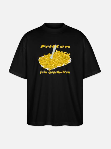 Pommes Frittes - Stanley/Stella Oversized Unisex Bio T-Shirt Blaster 2.0 - Schwarz