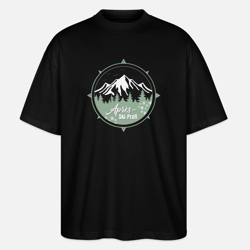 Ski Kompas - T-shirt bio Blaster 2.0 coupe oversize Stanley/Stella Unisexe - noir