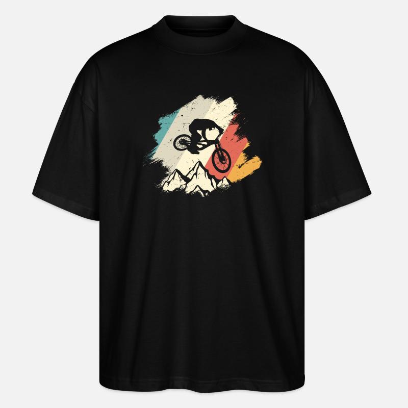 Cyclisme Vivid Mountain Jump - T-shirt bio Blaster 2.0 coupe oversize Stanley/Stella Unisexe - noir