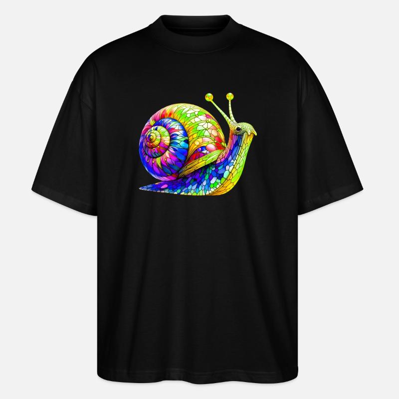 Escargot - T-shirt bio Blaster 2.0 coupe oversize Stanley/Stella Unisexe - noir