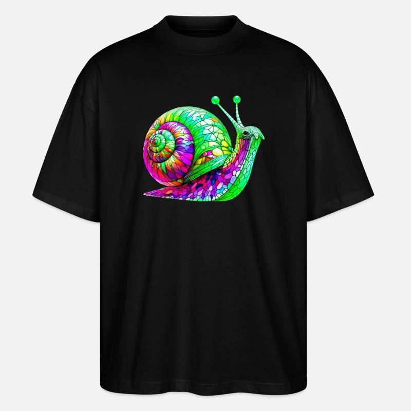 Escargot - T-shirt bio Blaster 2.0 coupe oversize Stanley/Stella Unisexe - noir