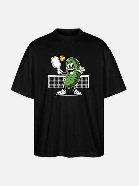 Dill With It Pickleball Player - Stanley/Stella Oversized Unisex Organic T-shirt Blaster 2.0 - black