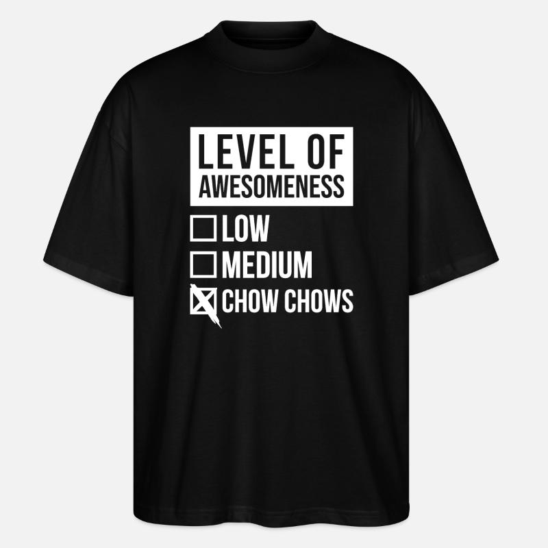 Chow Chow - Stanley/Stella Oversized Unisex Bio T-Shirt Blaster 2.0 - Schwarz