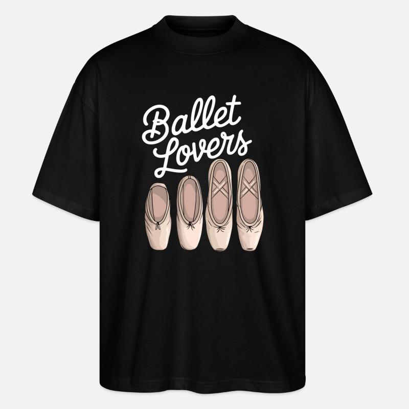 Ballet Lovers Cinq Pantoufles - T-shirt bio Blaster 2.0 coupe oversize Stanley/Stella Unisexe - noir
