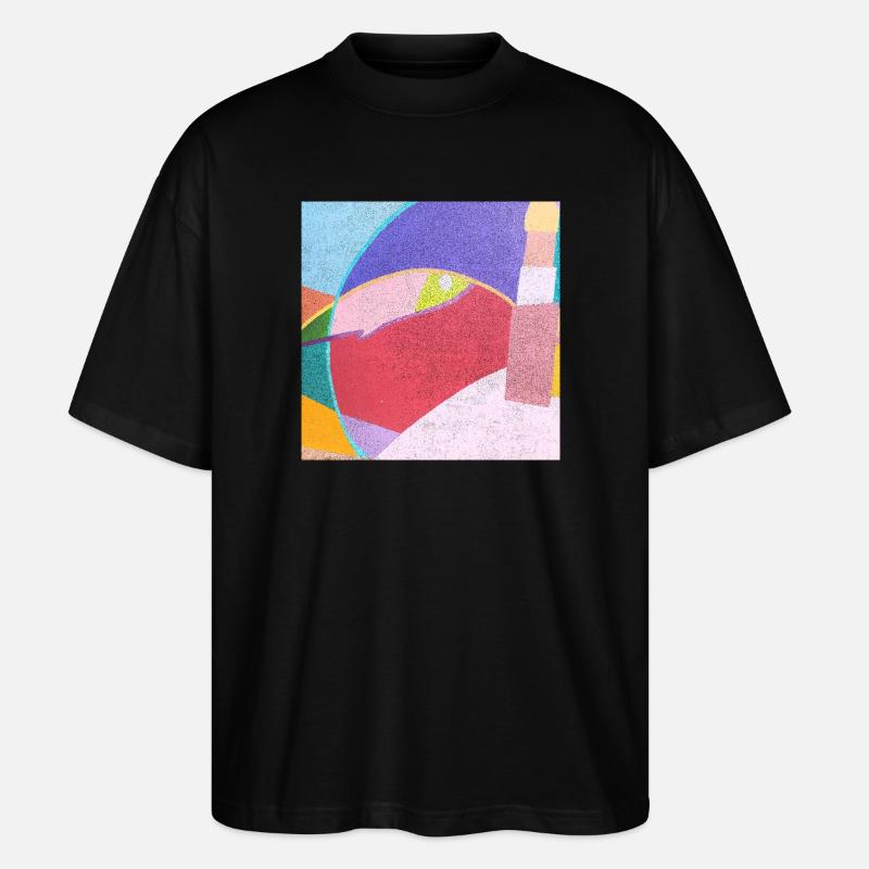 Bunte Wandmalereien - Stanley/Stella Oversized Unisex Bio T-Shirt Blaster 2.0 - Schwarz