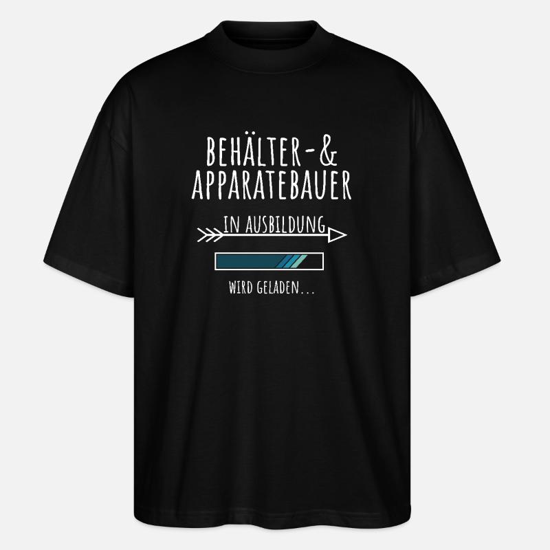 Behälter und Apparatebauer Ausbildung Beruf - Stanley/Stella Oversized Unisex Bio T-Shirt Blaster 2.0 - Schwarz