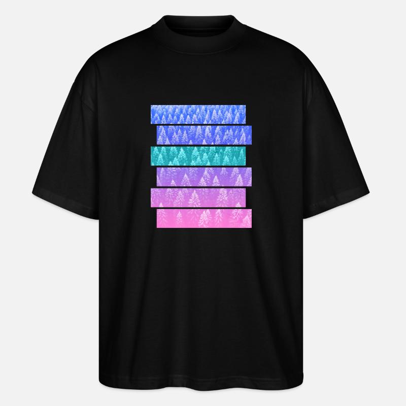 Tanne - Stanley/Stella Oversized Unisex Bio T-Shirt Blaster 2.0 - Schwarz