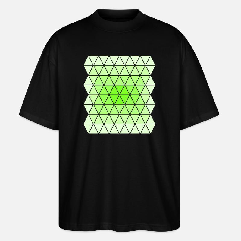 Motif Dégradé de Vert - T-shirt bio Blaster 2.0 coupe oversize Stanley/Stella Unisexe - noir