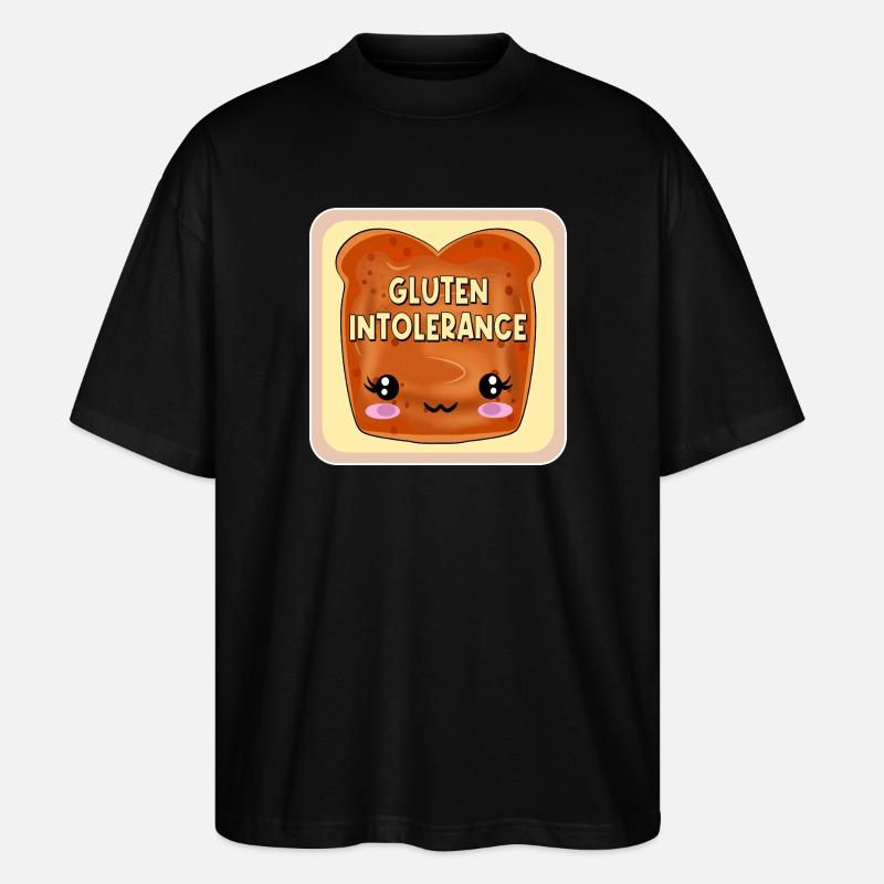 GLUTENUNVERTRÄGLICHKEIT ZÖLIAKIE - Stanley/Stella Oversized Unisex Bio T-Shirt Blaster 2.0 - Schwarz