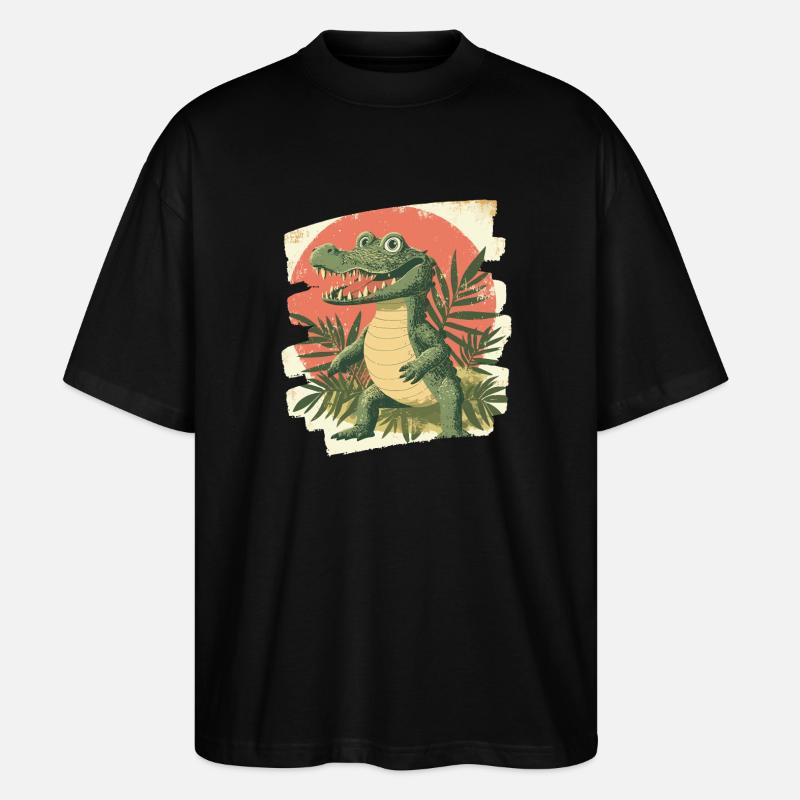 Crocodile - T-shirt bio Blaster 2.0 coupe oversize Stanley/Stella Unisexe - noir