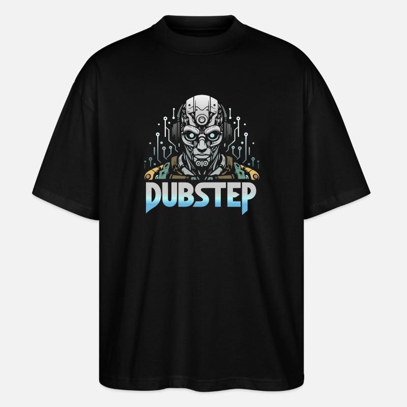 Dubstep Cyborg - Stanley/Stella Oversized Unisex Organic T-shirt Blaster 2.0 - black