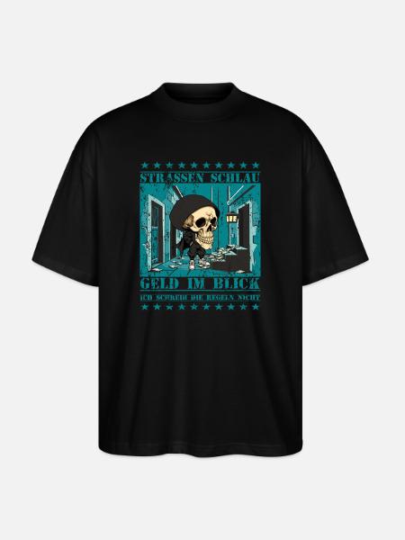 Street Skull - Stanley/Stella Oversized Unisex Organic T-shirt Blaster 2.0 - black