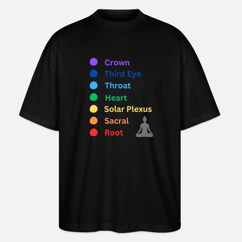 Chakra - Stanley/Stella Oversized Unisex Bio T-Shirt Blaster 2.0 - Schwarz