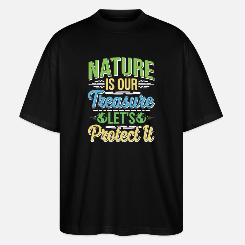 Earth Day - There is No Planet B! - Stanley/Stella Oversized Unisex Organic T-shirt Blaster 2.0 - black