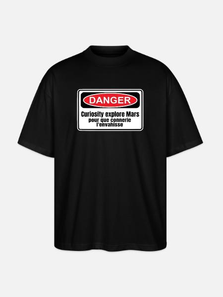 Colonization of Mars - Stanley/Stella Oversized Unisex Organic T-shirt Blaster 2.0 - black