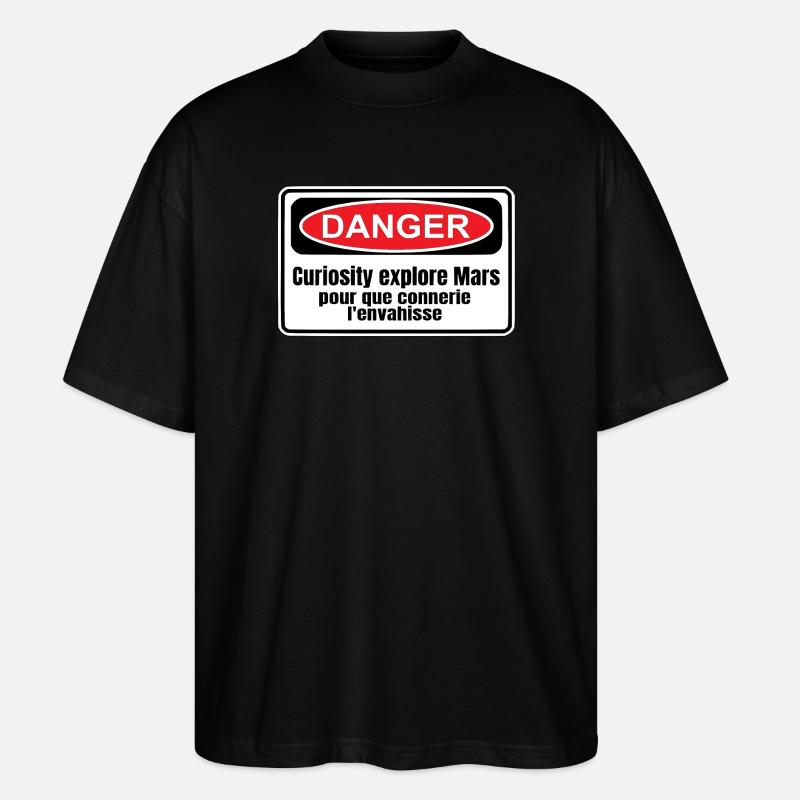 Colonisation de Mars - T-shirt bio Blaster 2.0 coupe oversize Stanley/Stella Unisexe - noir