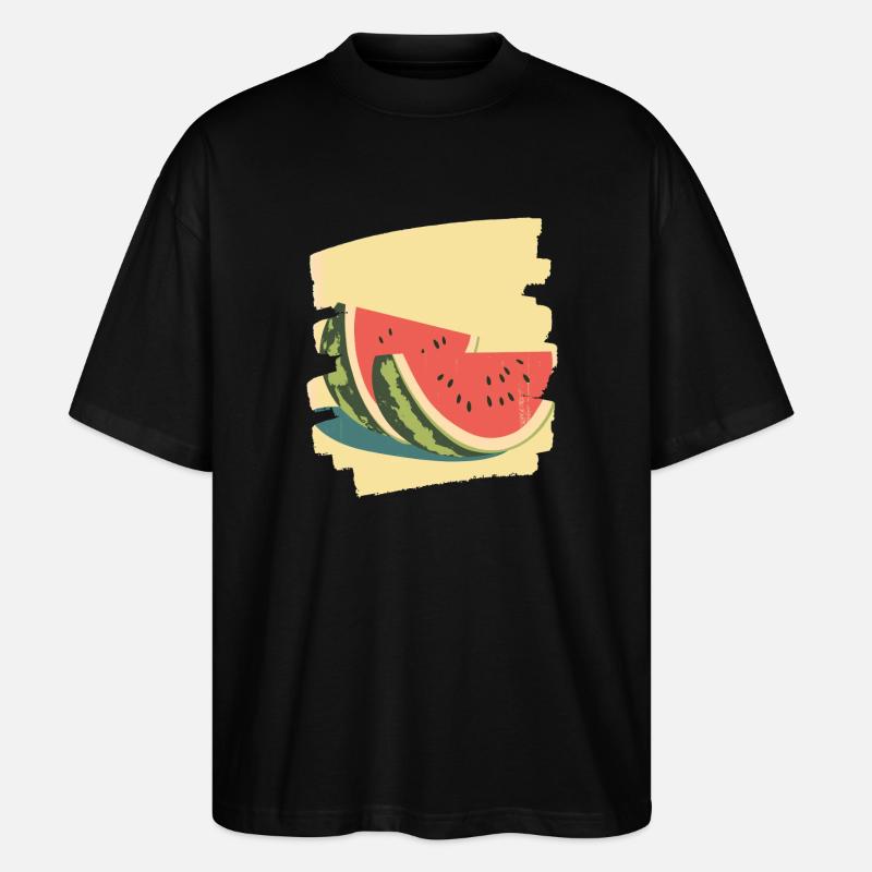 Pastèque - T-shirt bio Blaster 2.0 coupe oversize Stanley/Stella Unisexe - noir