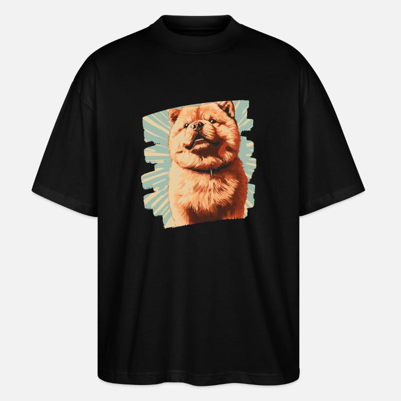 Chow Chow - Stanley/Stella Oversized Unisex Organic T-shirt Blaster 2.0 - black