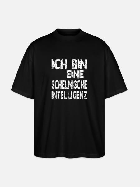 AI Saying I'm a mischievous intelligence - Stanley/Stella Oversized Unisex Organic T-shirt Blaster 2.0 - black