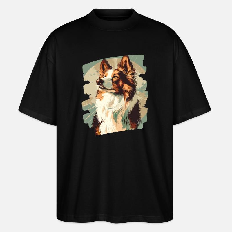 Collie - Stanley/Stella Oversized Unisex Bio T-Shirt Blaster 2.0 - Schwarz