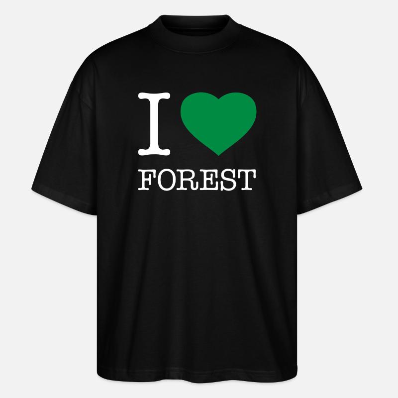 J’ADORE LA FORÊT - T-shirt bio Blaster 2.0 coupe oversize Stanley/Stella Unisexe - noir