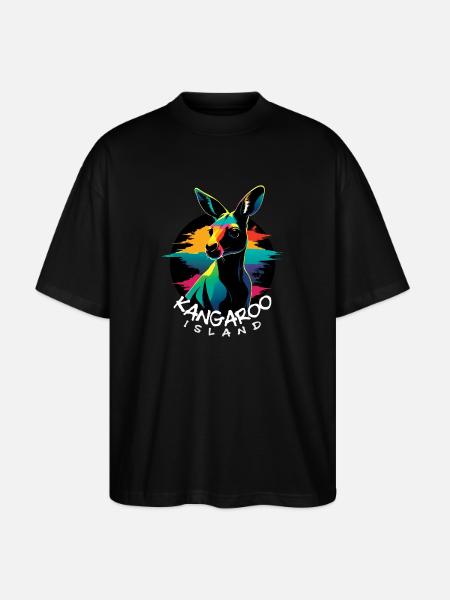 Kangaroo Island - Stanley/Stella Oversized Unisex Organic T-shirt Blaster 2.0 - black