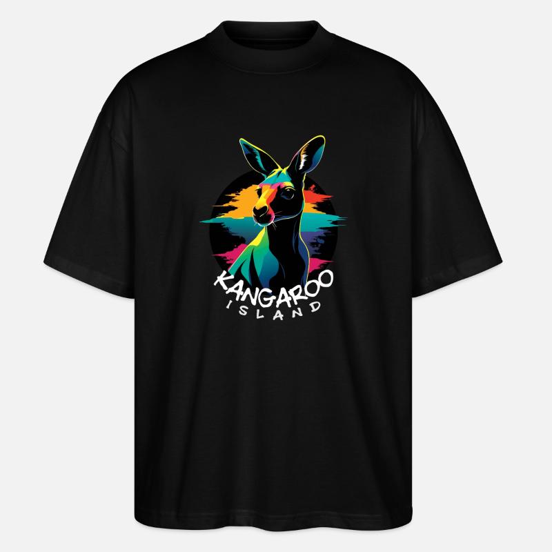 Kangaroo Island - T-shirt bio Blaster 2.0 coupe oversize Stanley/Stella Unisexe - noir