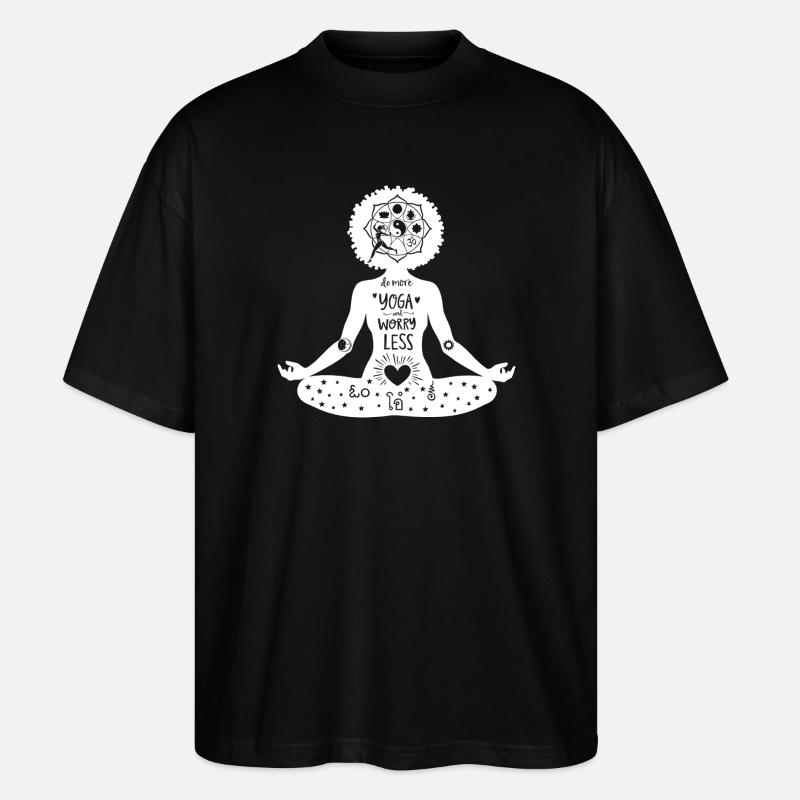 Yoga Kunst #4 - Stanley/Stella Oversized Unisex Bio T-Shirt Blaster 2.0 - Schwarz