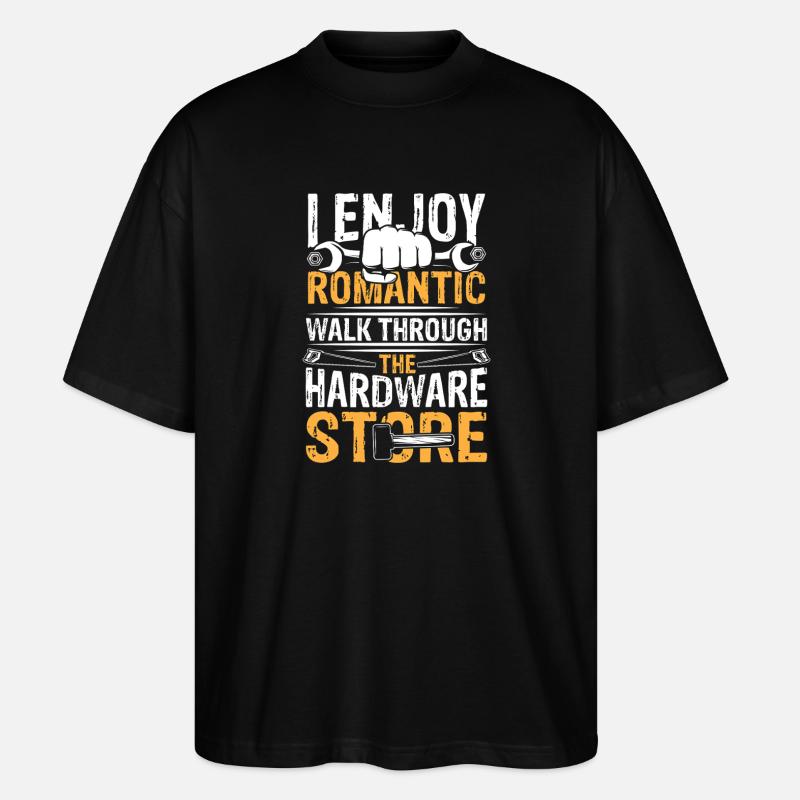 Romantic walk through hardware store - Stanley/Stella Oversized Unisex Bio T-Shirt Blaster 2.0 - Schwarz