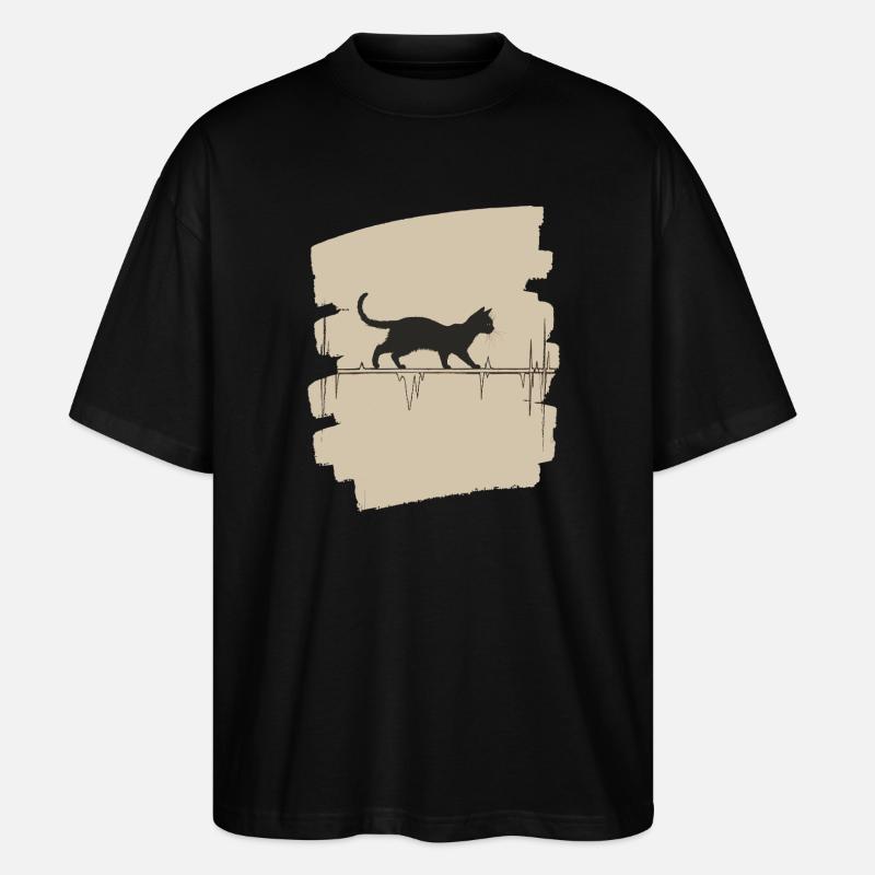 ECG chat - T-shirt bio Blaster 2.0 coupe oversize Stanley/Stella Unisexe - noir